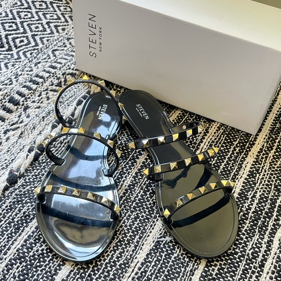 Steve Madden | Shoes | Steven New York Studded Jelly Sandals | Poshmark